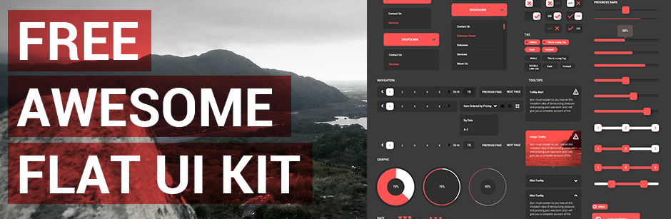 Free-Awesome-Flat-UI-KIT